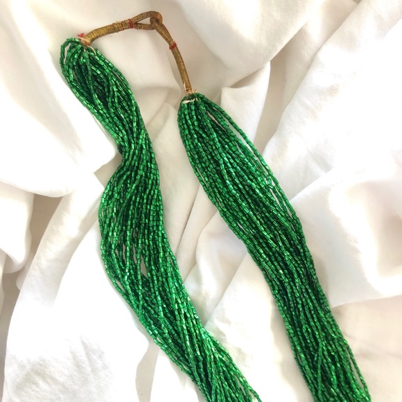 Vintage Jewelry Set Floral Beads - Picture 3 of 3